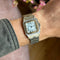 Montre Cartier Santos - Montre Carrée 2960 en acier bracelet Godron 58 Facettes 084