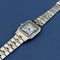 Montre Cartier Santos - Montre Carrée 2960 en acier bracelet Godron 58 Facettes 084