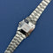 Montre Cartier Santos - Montre Carrée 2960 en acier bracelet Godron 58 Facettes 084