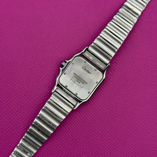 Montre Cartier Santos Galbée - Montre 1564 en acier à index appliqués 58 Facettes 088