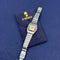 Montre Cartier Santos Galbée - Montre 1564 en acier à index appliqués 58 Facettes 088