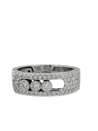 Bague 50 Messika Move Noa - Bague en or blanc et diamants 58 Facettes A2111
