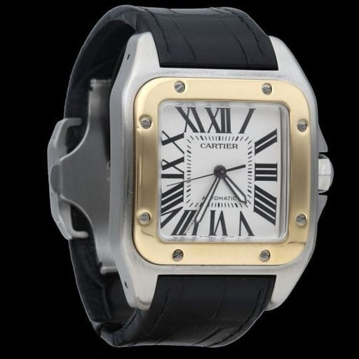 Cartier Santos 100XL - Montre en acier et or jaune 58 Facettes MT47169