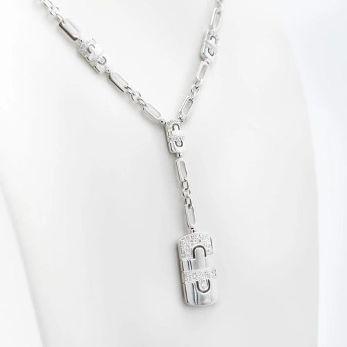 Collier Bulgari Parentesi - Collier en or blanc et diamants 58 Facettes 4292x5_M
