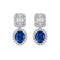 Aitches One of A Kind - Boucles d'oreilles en or blanc saphirs et diamants 58 Facettes GER1014BL