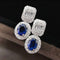 Aitches One of A Kind - Boucles d'oreilles en or blanc saphirs et diamants 58 Facettes GER1014BL