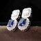 Aitches One of A Kind - Boucles d'oreilles en or blanc saphirs et diamants 58 Facettes GER1014BL
