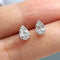 Boucles d'oreilles diamants poire 0,20 ct en or blanc 18K 58 Facettes GER1342WG