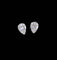 Boucles d'oreilles diamants poire 0,20 ct en or blanc 18K 58 Facettes GER1342WG