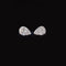 Boucles d'oreilles diamants poire 0,20 ct en or blanc 18K 58 Facettes GER1342WG