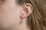 Boucles d'oreilles vintage en or jaune et diamants 58 Facettes 13435