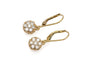 Boucles d'oreilles vintage en or jaune et diamants 58 Facettes 13435