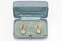 Boucles d'oreilles vintage en or jaune et diamants 58 Facettes 13435