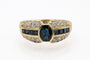 62 Bague en or jaune, saphirs et diamants 58 Facettes 13431