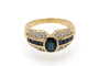 62 Bague en or jaune, saphirs et diamants 58 Facettes 13431