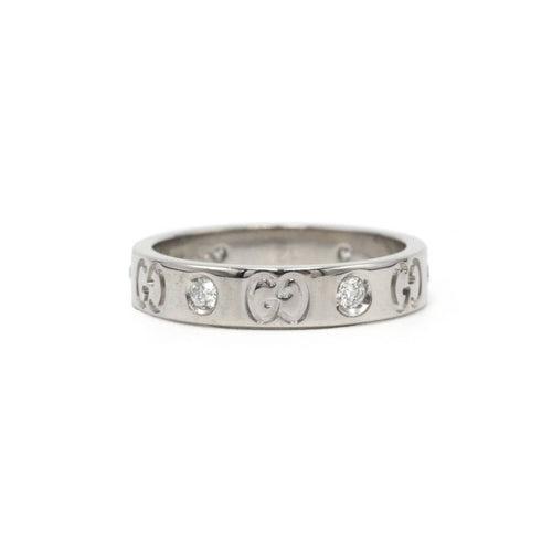 52 Gucci Icon - Bague en or blanc et diamants 58 Facettes 260165R