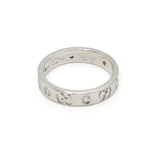 52 Gucci Icon - Bague en or blanc et diamants 58 Facettes 260165R