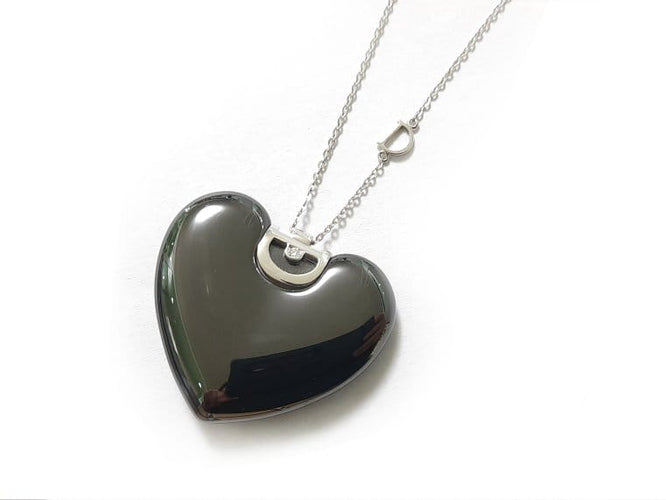 Damiani D.Icon - Collier cœur en céramique noire et diamant 58 Facettes 397A26_M