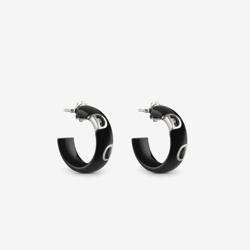 Damiani D.Icon - Boucles d'oreilles en céramique noire et or blanc 58 Facettes 3972B6_M