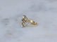 57 Toi et Moi - Bague en or jaune, platine et diamants 58 Facettes