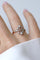57 Toi et Moi - Bague en or jaune, platine et diamants 58 Facettes
