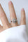 54.5 Bague Art déco ovale en platine et or blanc avec diamants 58 Facettes