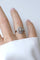 54.5 Bague Art déco ovale en platine et or blanc avec diamants 58 Facettes