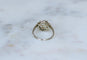 54.5 Bague Art déco ovale en platine et or blanc avec diamants 58 Facettes