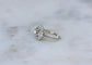 54.5 Bague Art déco ovale en platine et or blanc avec diamants 58 Facettes