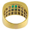60 Bague en or jaune avec émeraude et diamants 0,77 ct 58 Facettes G3987