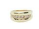 Bague 64 Bague jonc en or jaune et diamants 58 Facettes 33083