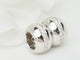 Boucles d'oreilles Créoles en or blanc 18 kt et diamants 58 Facettes 33349