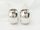 Boucles d'oreilles Créoles en or blanc 18 kt et diamants 58 Facettes 33349