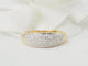 Bague 57 Bague jonc en or jaune 18 kt et diamants 58 Facettes 33501