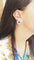 Boucles d'oreilles Boucles d’oreilles en or blanc 18 kt, diamants et émeraudes 58 Facettes 30089