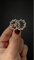 Broche Spilla à double cercle avec diamants 58 Facettes