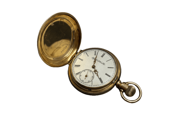 Montre Elgin National Watch Co. - Montre de poche en cassa Fahys Montauk n.1 58 Facettes