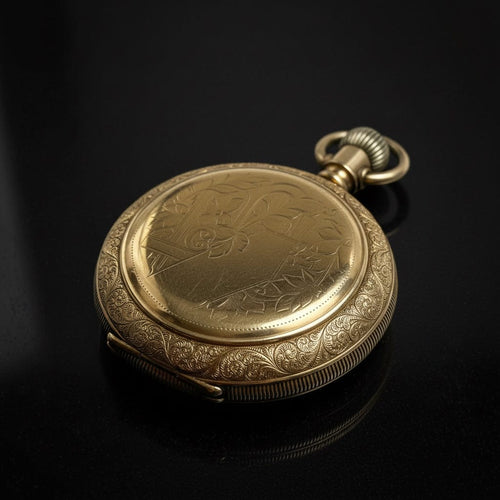 Montre Elgin National Watch Co. - Montre de poche en cassa Fahys Montauk n.1 58 Facettes