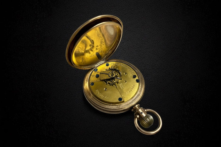 Montre Elgin National Watch Co. - Montre de poche en cassa Fahys Montauk n.1 58 Facettes