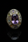 Bague 66 Bague artistique en or jaune, argent et pierres multicolores 58 Facettes