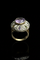 Bague 66 Bague artistique en or jaune, argent et pierres multicolores 58 Facettes