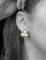 Boucles d'oreilles Orecchini - Corallo blanc, émeraudes et diamants en or blanc et jaune 14K 58 Facettes