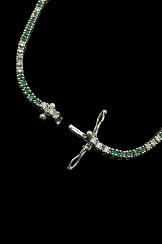 Bracelet Bracelet tennis - Diamants et tsavorites 58 Facettes