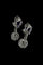 Boucles d'oreilles Boucles d'oreilles pendantes - Ametystes et diamants en or blanc 18 carats 58 Facettes