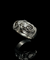 Bague 56 Mille Fili - Bague bombée en or blanc 18K avec diamants 58 Facettes