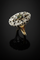 Bague 58 Bague style baroque avec péridot et diamants 58 Facettes