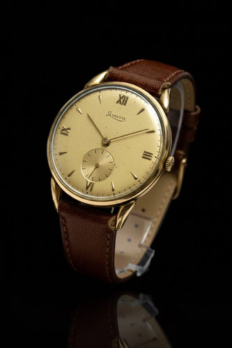Montre Levrette - Montre mécanique à remontage manuel dorée, années 1960 58 Facettes