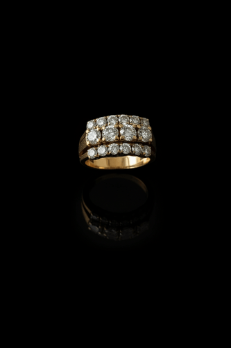 Bague Fascione - Bague en or jaune avec diamants 58 Facettes