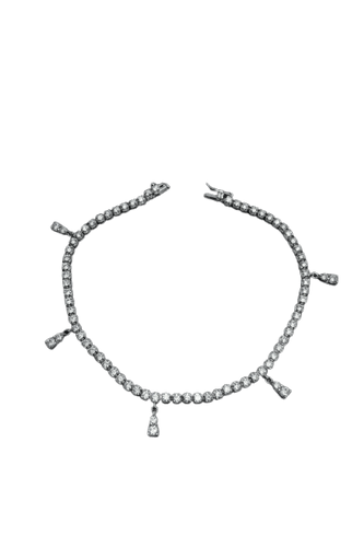 Bracelet Bracelet tennis en or blanc avec diamants 58 Facettes