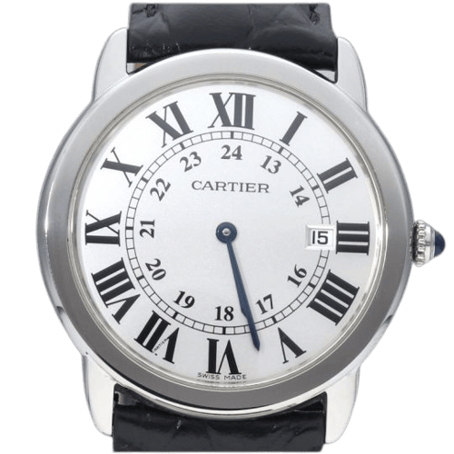 Cartier Ronde Solo - Montre en acier 58 Facettes MT47195